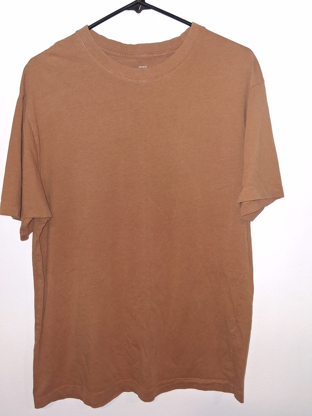 Cotton On Men's Crewneck T-Shirt - Brown Tan
